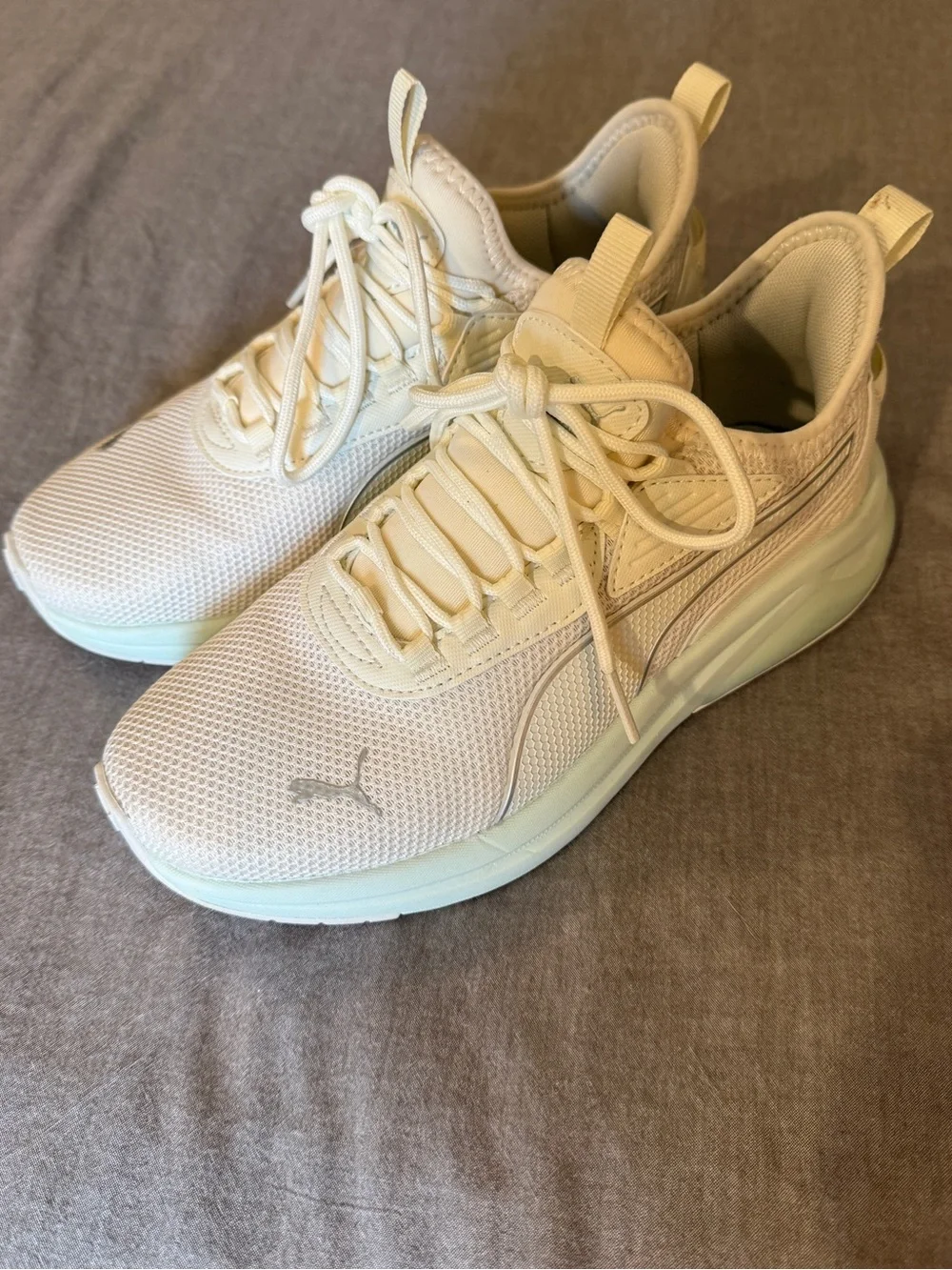 Puma Women's White Athletic Sneakers - Lightweight Casual Trainer
